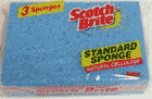 3M Scotch Brite Std Sponge Pack of 3